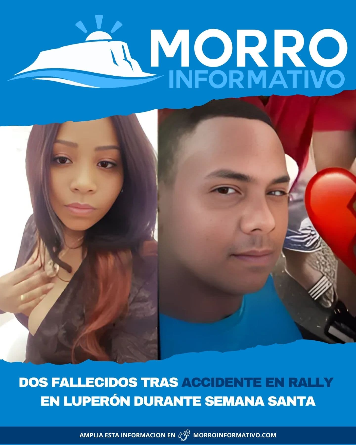 Dos fallecidos tras accidente en rally en Luperón durante Semana Santa