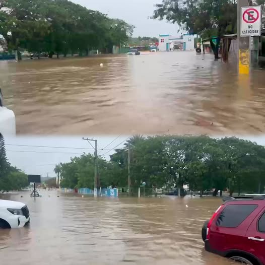 Inundaciones urbanas paralizan la Avenida Libertad en Villa Vásquez tras intensas lluvias